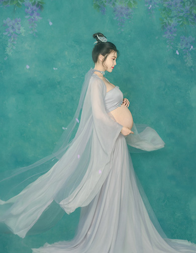 《曦云花枝》